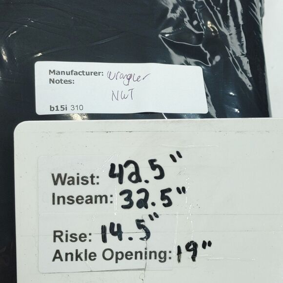 NWT Wrangler 936DEN Cowboy Cut Slim Fit Denim Jeans Men's 42x32 Fit Over Boots - Picture 10 of 10